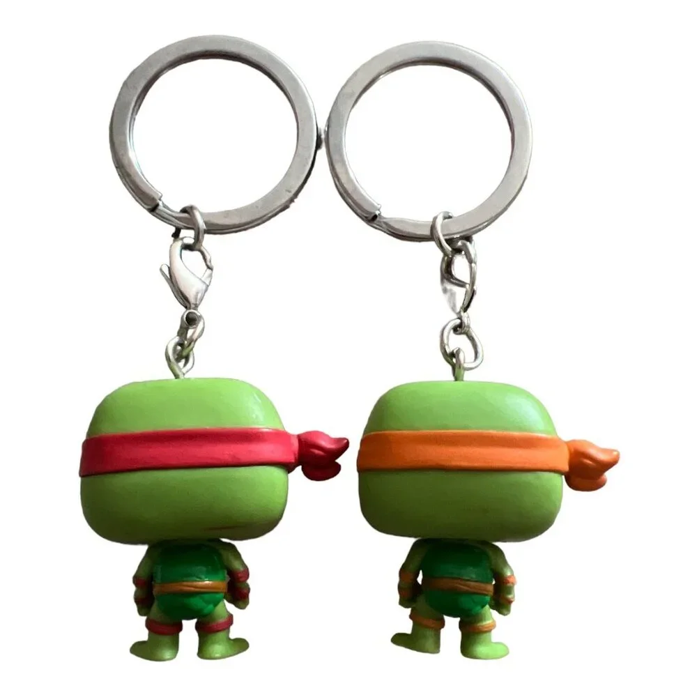 Funko‎ Pocket POP Keychain Teenage Mutant Ninja Turtles Rapheal & Michelangelo